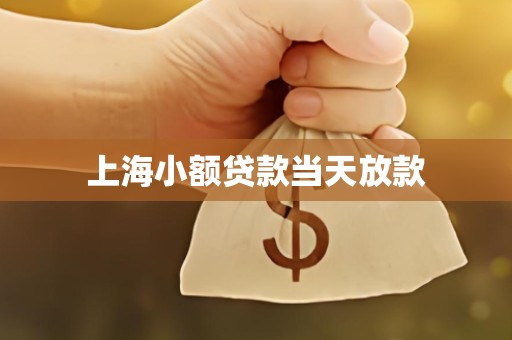 上海小额贷款当天放款